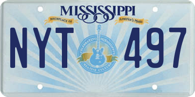 MS license plate NYT497