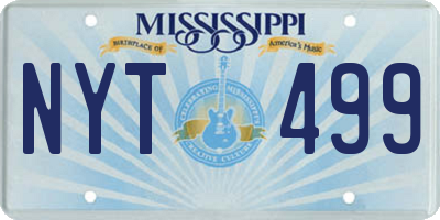 MS license plate NYT499