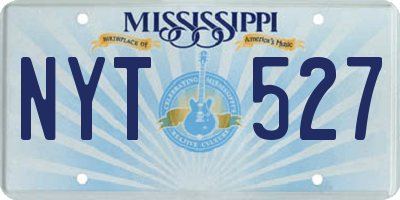 MS license plate NYT527