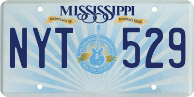 MS license plate NYT529