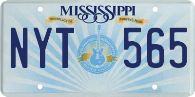 MS license plate NYT565