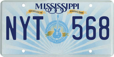MS license plate NYT568