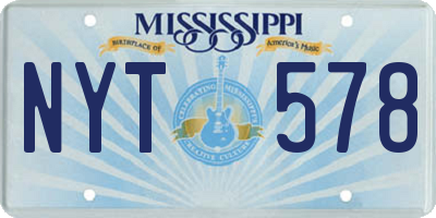 MS license plate NYT578