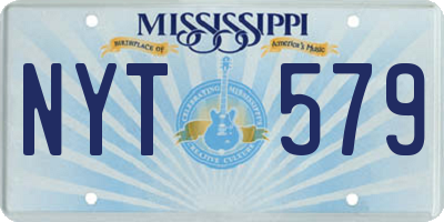MS license plate NYT579
