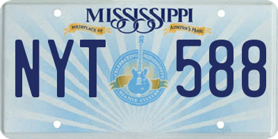 MS license plate NYT588