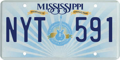 MS license plate NYT591