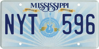 MS license plate NYT596