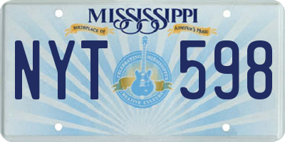 MS license plate NYT598