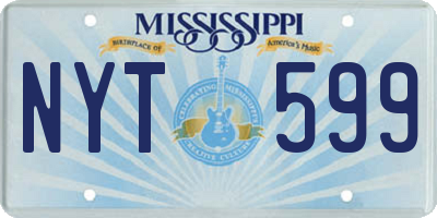MS license plate NYT599