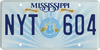 MS license plate NYT604