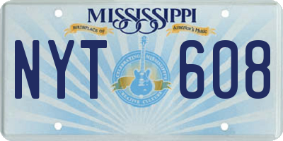 MS license plate NYT608