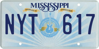 MS license plate NYT617