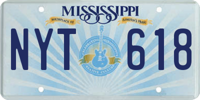 MS license plate NYT618