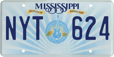 MS license plate NYT624