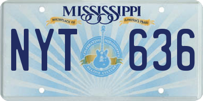 MS license plate NYT636