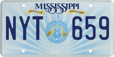 MS license plate NYT659