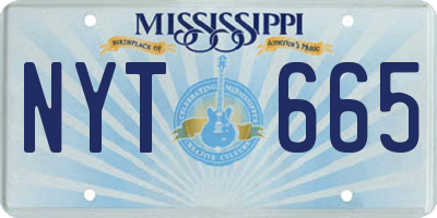MS license plate NYT665