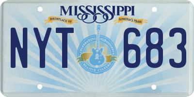 MS license plate NYT683