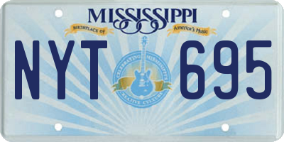MS license plate NYT695
