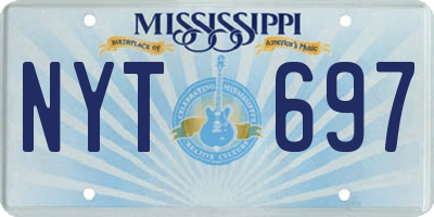 MS license plate NYT697