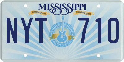 MS license plate NYT710