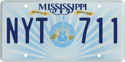 MS license plate NYT711