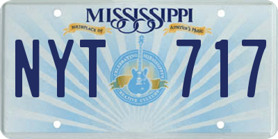 MS license plate NYT717