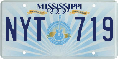 MS license plate NYT719