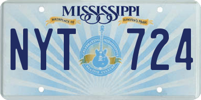MS license plate NYT724