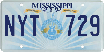 MS license plate NYT729