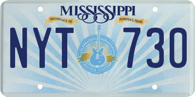 MS license plate NYT730