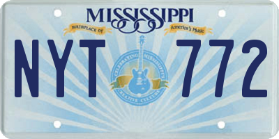 MS license plate NYT772