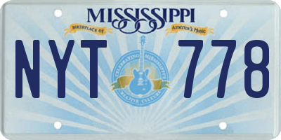 MS license plate NYT778