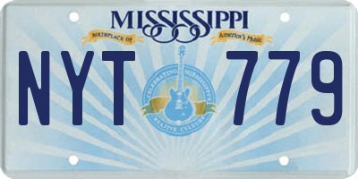 MS license plate NYT779