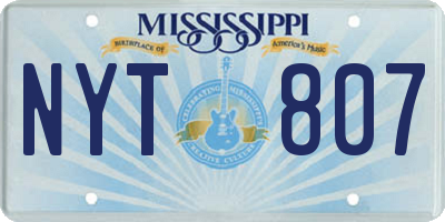 MS license plate NYT807