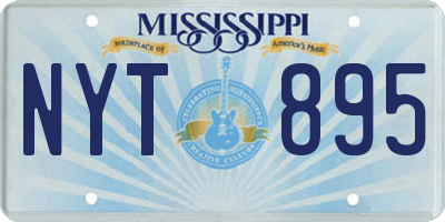 MS license plate NYT895