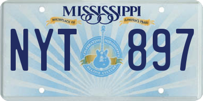 MS license plate NYT897