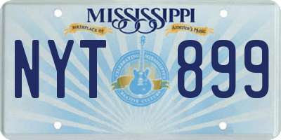 MS license plate NYT899