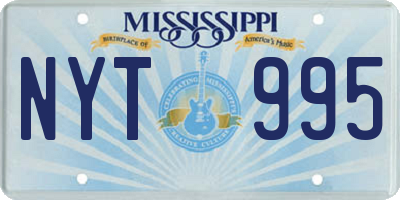 MS license plate NYT995