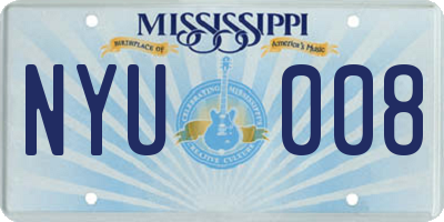 MS license plate NYU008
