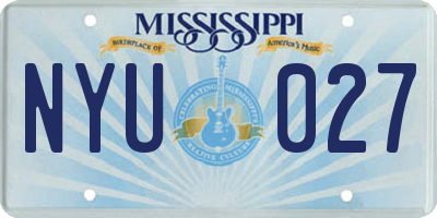 MS license plate NYU027