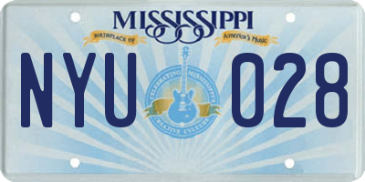 MS license plate NYU028
