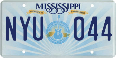 MS license plate NYU044