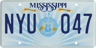 MS license plate NYU047