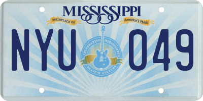 MS license plate NYU049