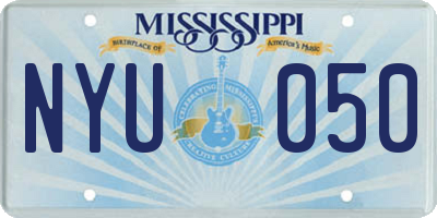 MS license plate NYU050