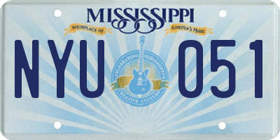 MS license plate NYU051