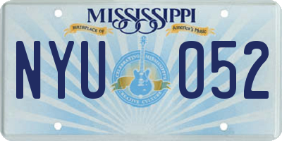 MS license plate NYU052