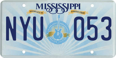 MS license plate NYU053