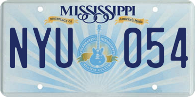 MS license plate NYU054